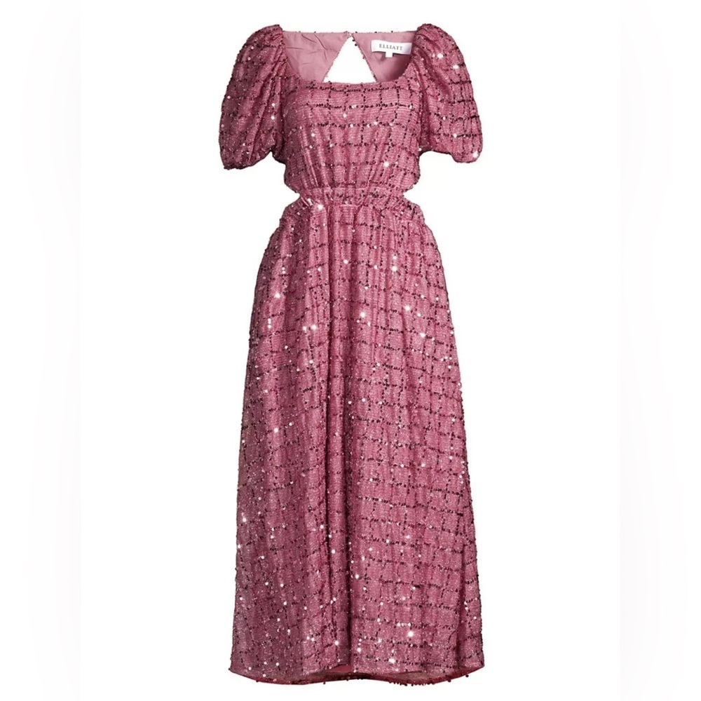 Elegant Sequin Dress in Pink
